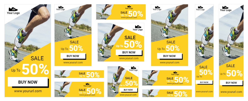 Ad web banner templates