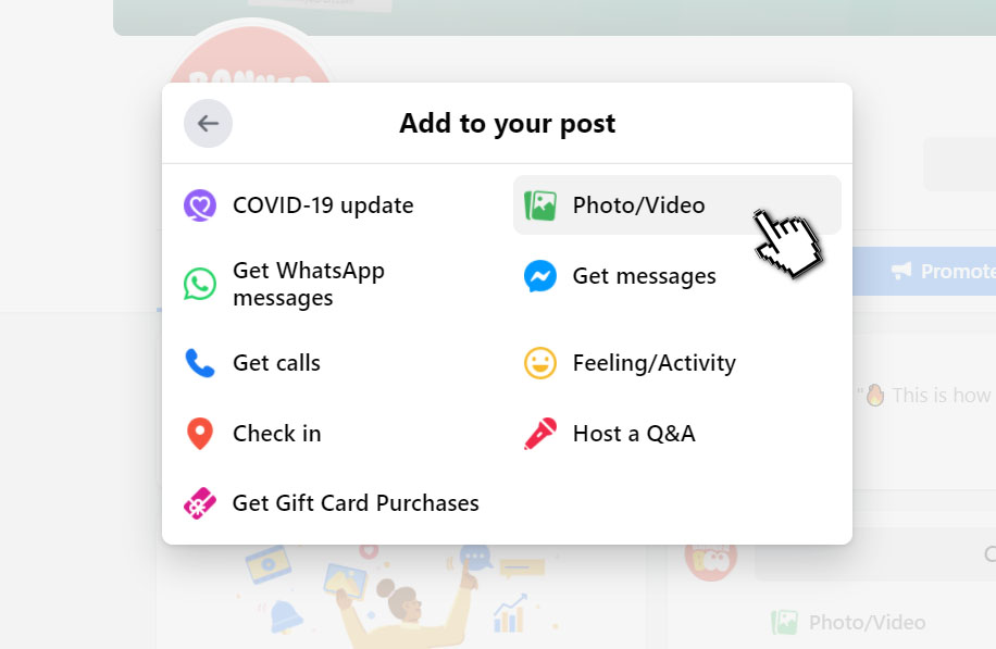 How to ad GIF to the post