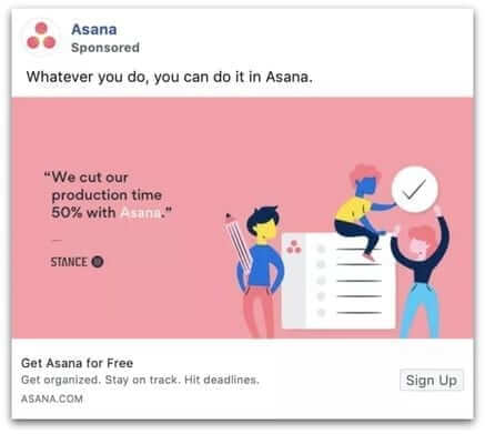 fb reklama oparta na referencjach