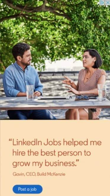 linkedin ad example