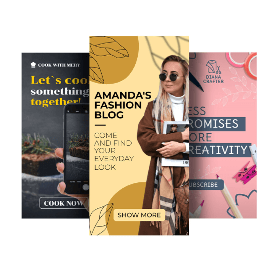 Advertising templates for Lifestyle blogs