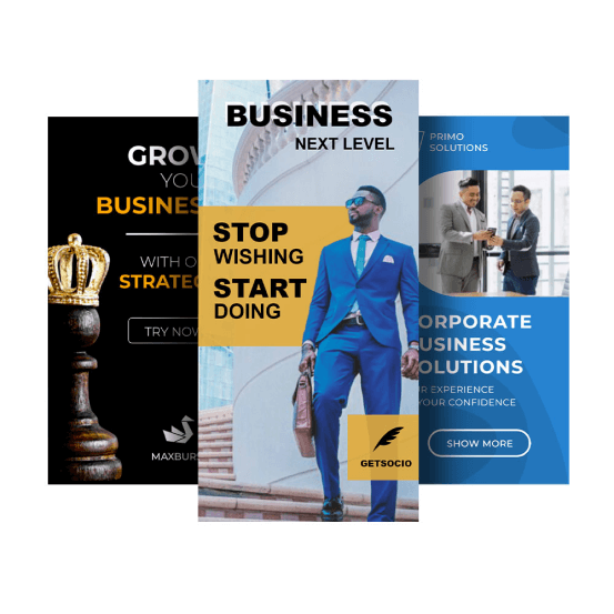 Advertising templates for business
