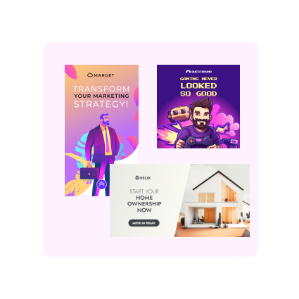 The ability to adapt your own banner design to different advertising channels