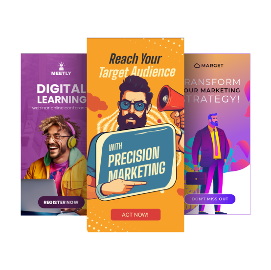 Banners for promoting events and happenings